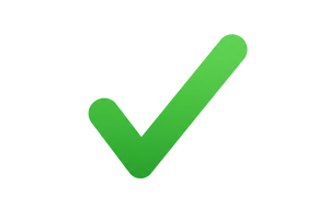 Generate for me a large green checkmark