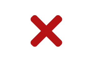 Generate for me the image of a large red X