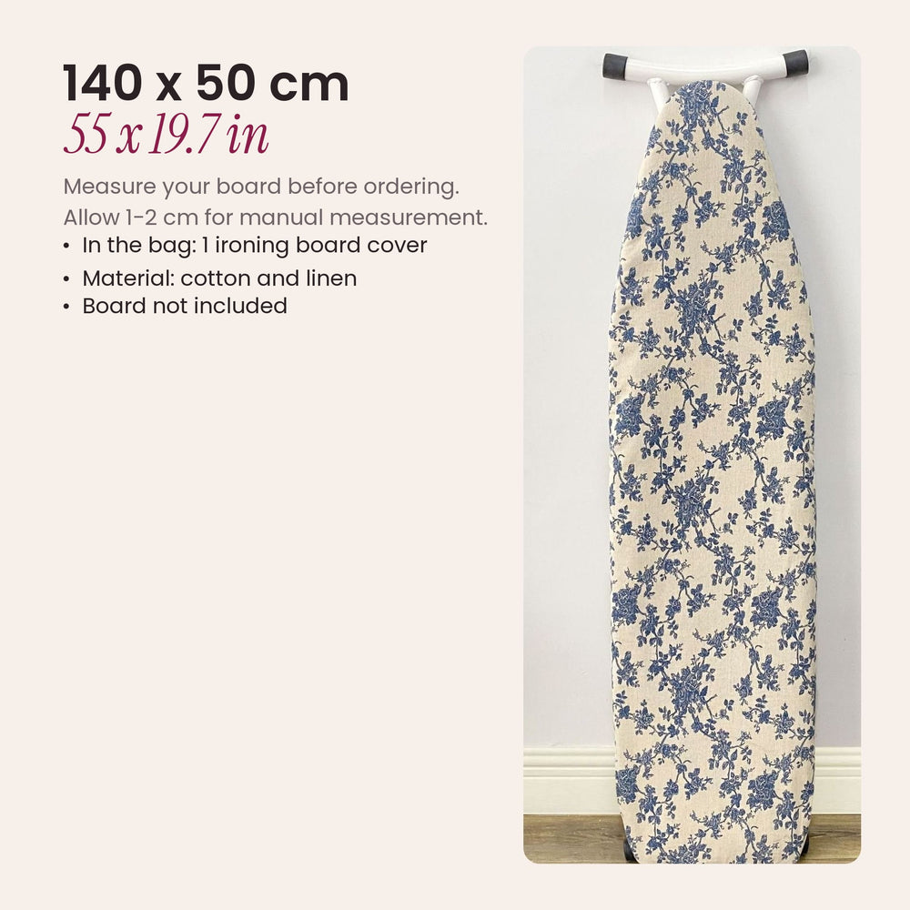 RosyIron canvas ironing board cover size 140 x 50 cm, 55 x 19.7 inches, board not included