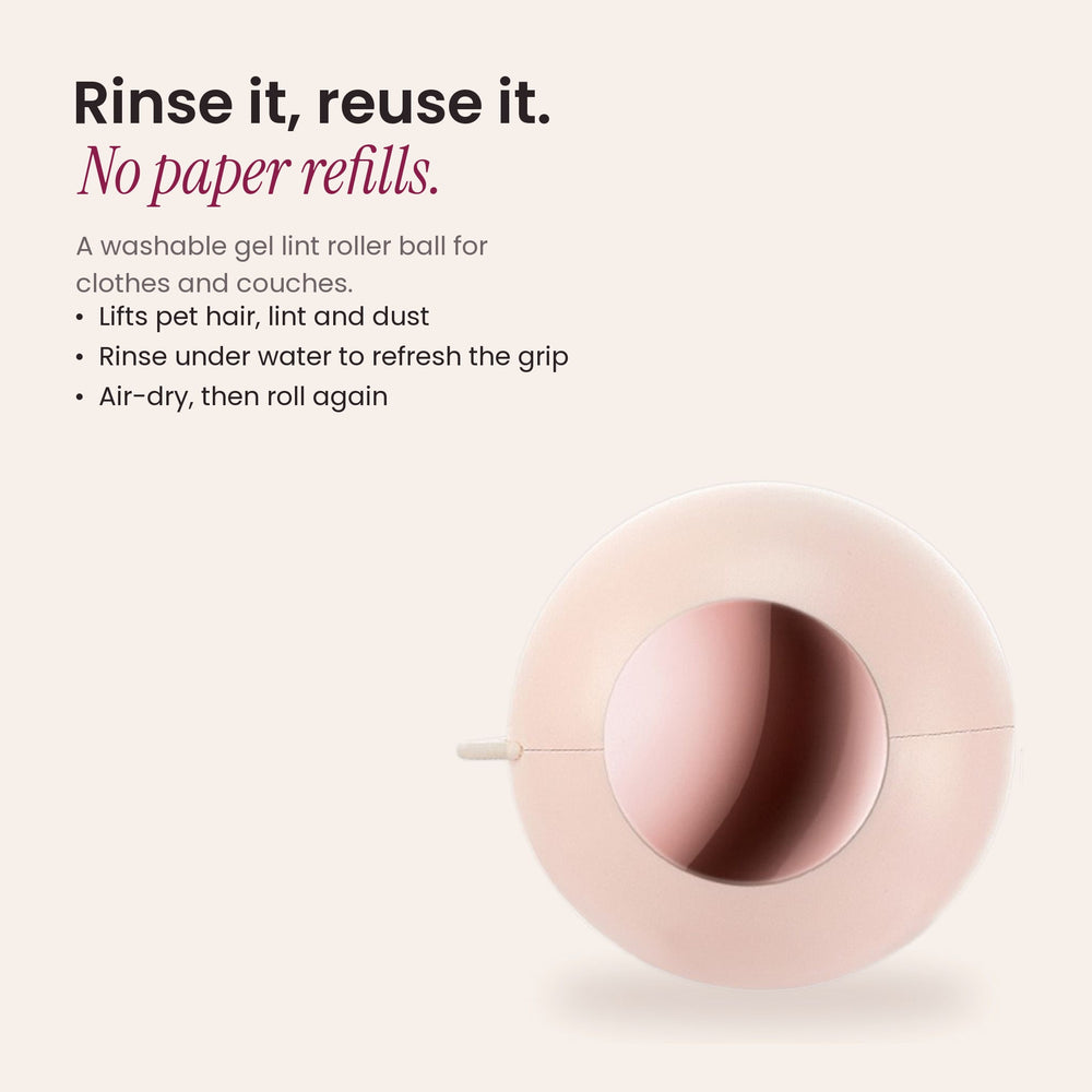 RosyIron reusable gel lint roller for pet hair, lint and dust, rinse and reuse with no paper refills