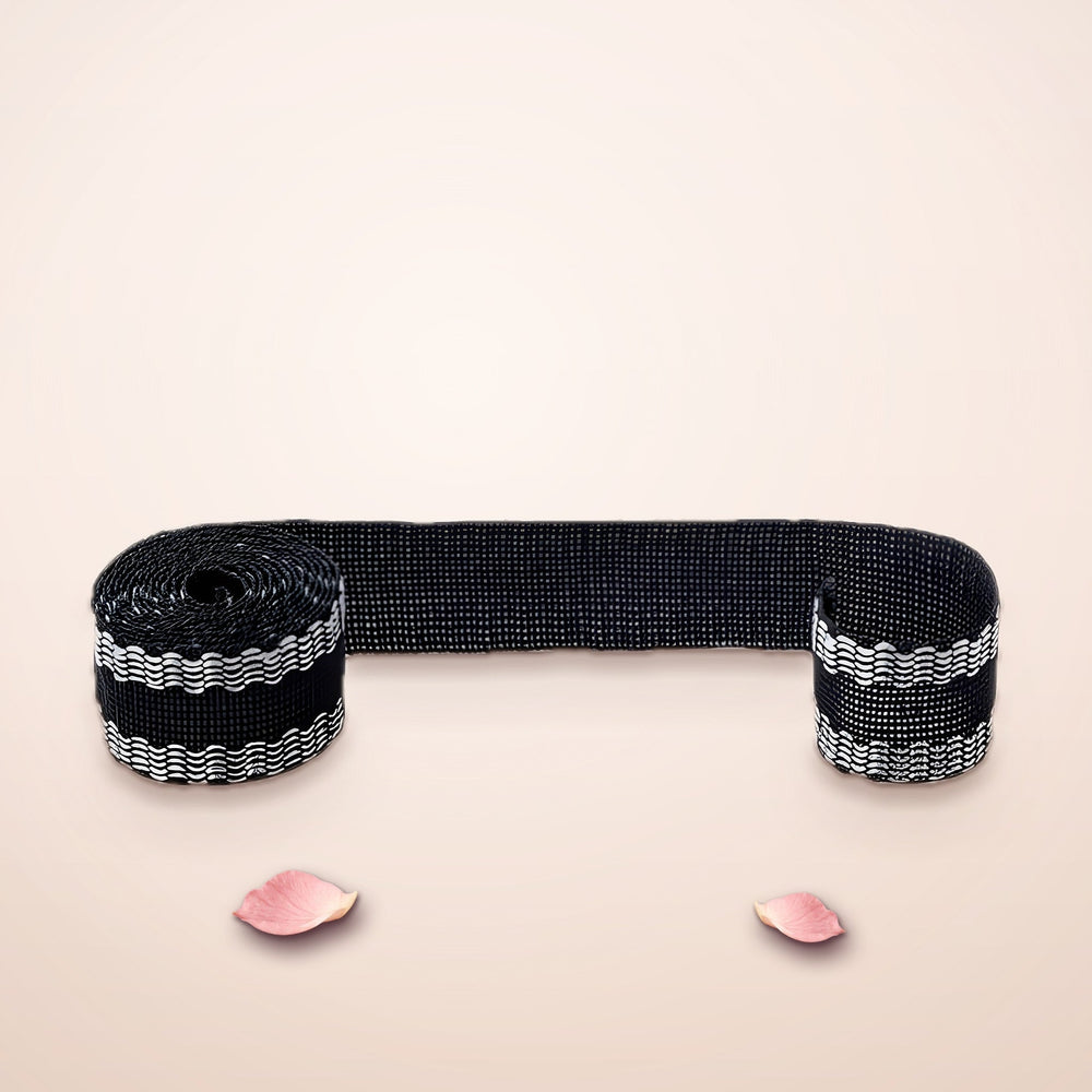 RosyIron iron-on hem tape roll, dark tape with white adhesive edges
