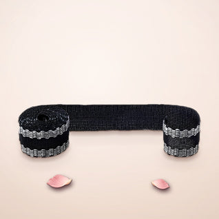 RosyIron iron-on hem tape roll, dark tape with white adhesive edges