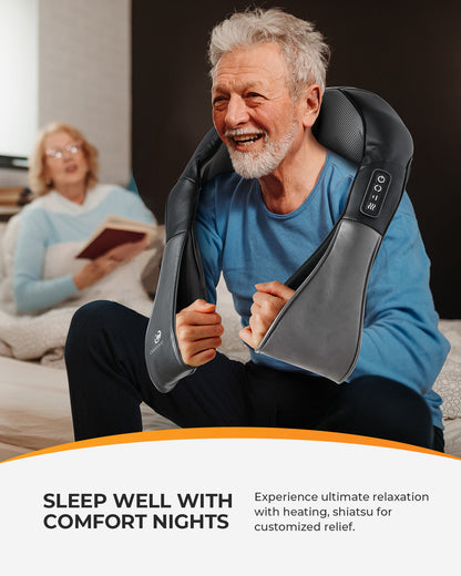 Shiatsu Neck Massager with Heat - Full Body Pain Relief