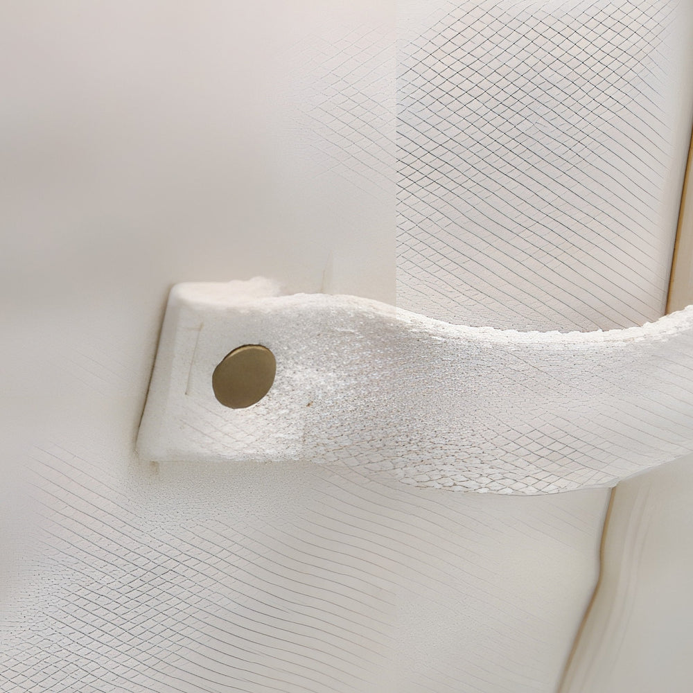 RosyIron canvas storage box close-up of the woven canvas and side carry handle