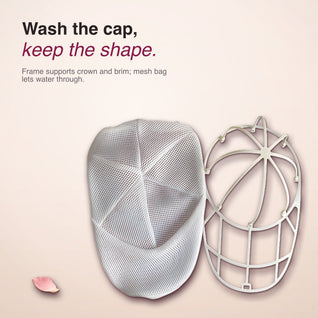RosyIron baseball cap washer keeps caps in shape in the washing machine