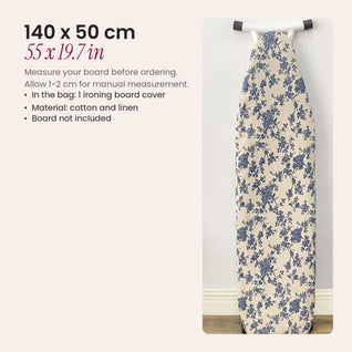RosyIron canvas ironing board cover size 140 x 50 cm, 55 x 19.7 inches, board not included