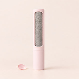 RosyIron velvet lint brush in pink